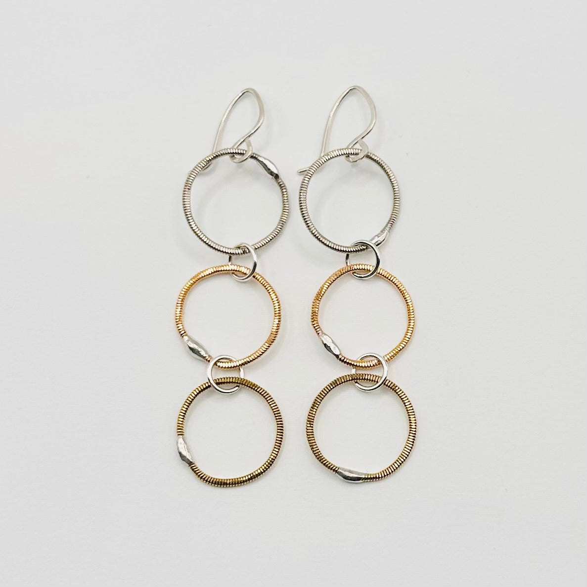 Triple Circle Dangle Earrings