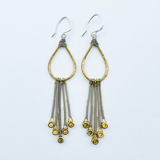 Drop with String Ends Earrings