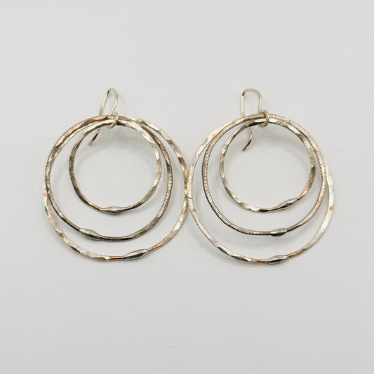 Triple Circle Earrings