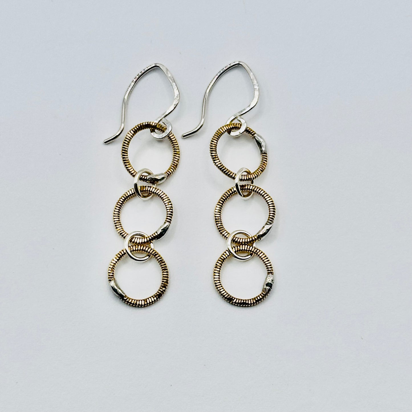 Triple Circle Dangle Earrings