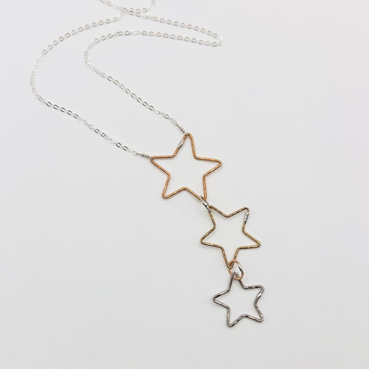 Triple Star 20" Necklace