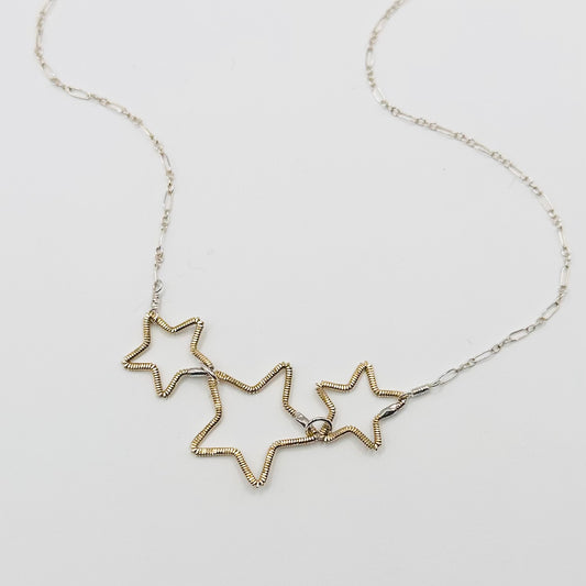 Triple Star Necklace
